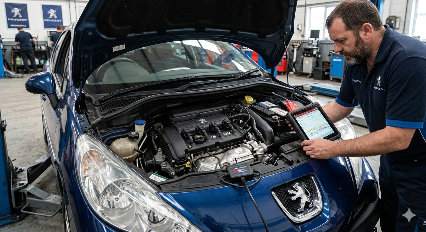 CODIGOS OBD2 mas comunes del motor 1.6 16v de Peugeot